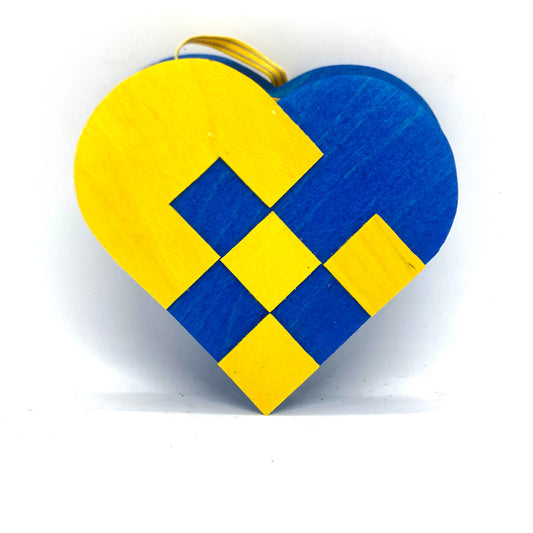 Swedish Woven Heart Basket Ornament
