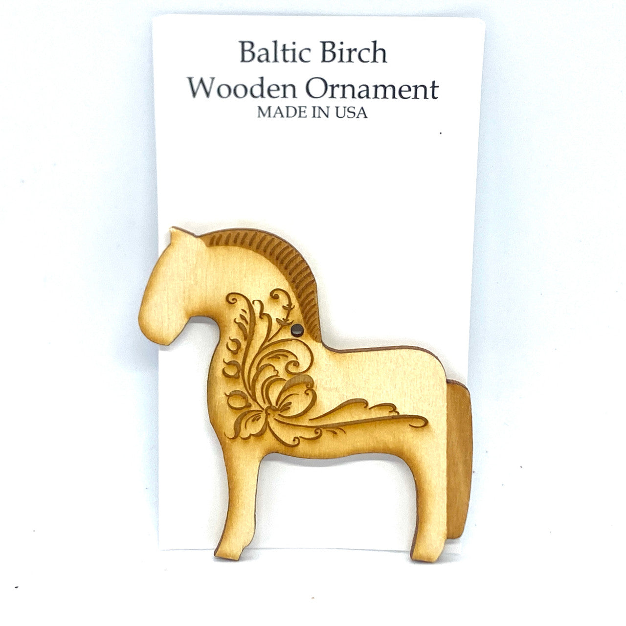 Fjord Horse Birch Ornament