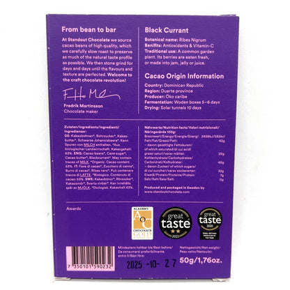 Standout Black Currant Chocolate Bar