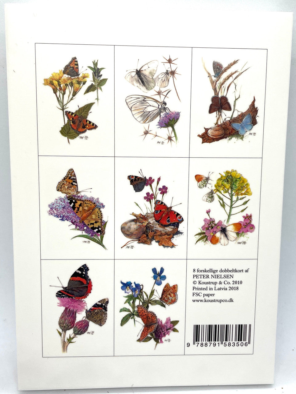 Sommerfugle Danish Art Notecards
