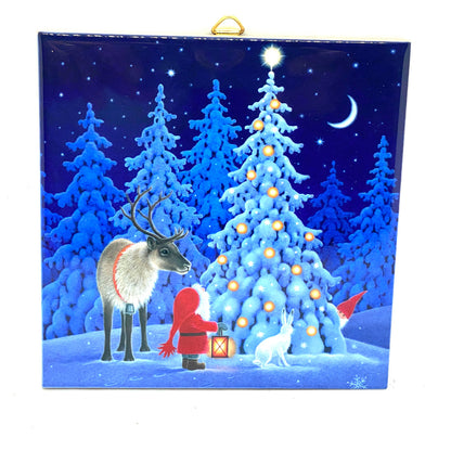 Santa & Tomten Tile Trivet