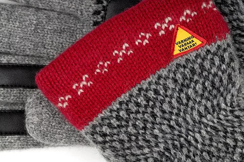 Skaftö Grå Wool Gloves (Large)