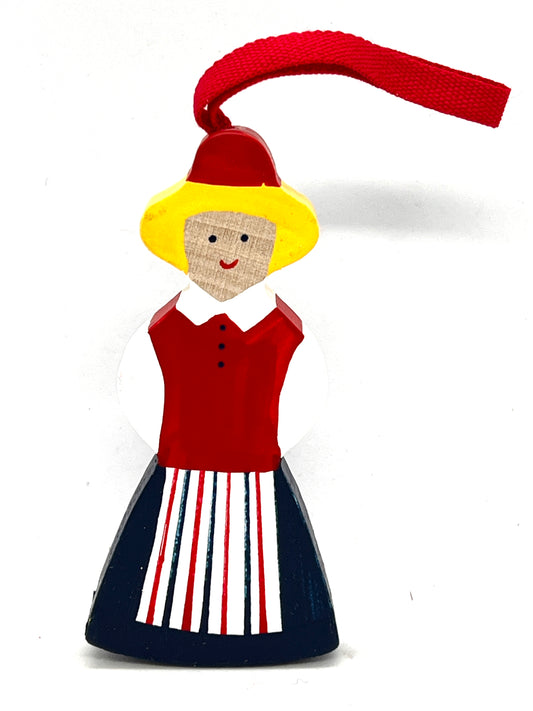 Norway Girl Wood Ornament