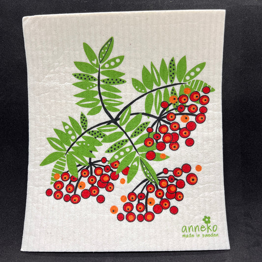 Rowanberries Swedish Dishcloth