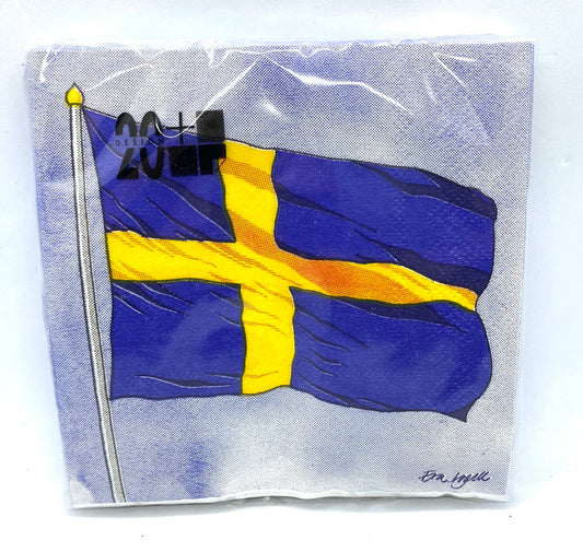 Swedish Flag Cocktail Napkins