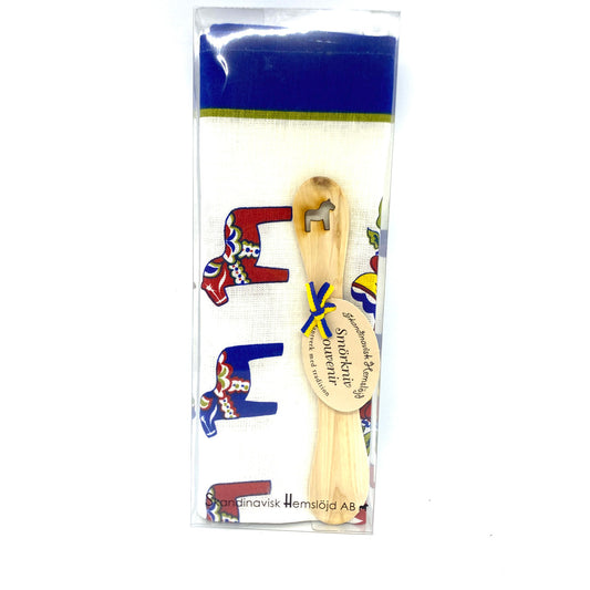 Dalahorse Spreader & Tea Towel Set