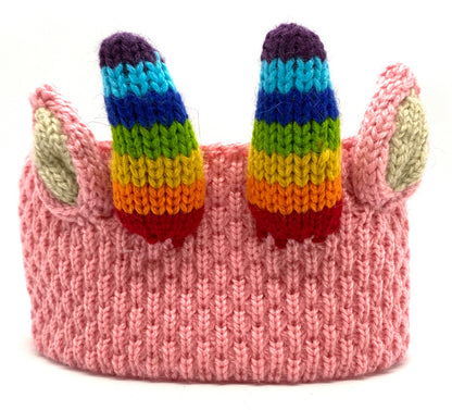 Al Johnson's Goat Knit Headband (pink)