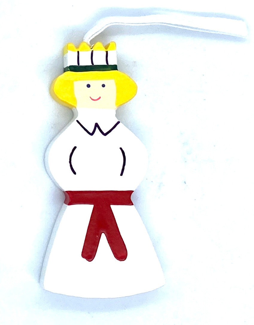 Lucia Wood Ornament