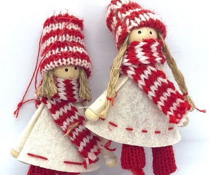 Scandinavian Sisters Ornaments