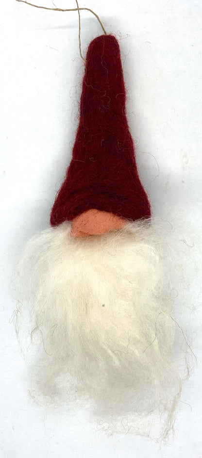 Gnome Beard Ornament (Red)
