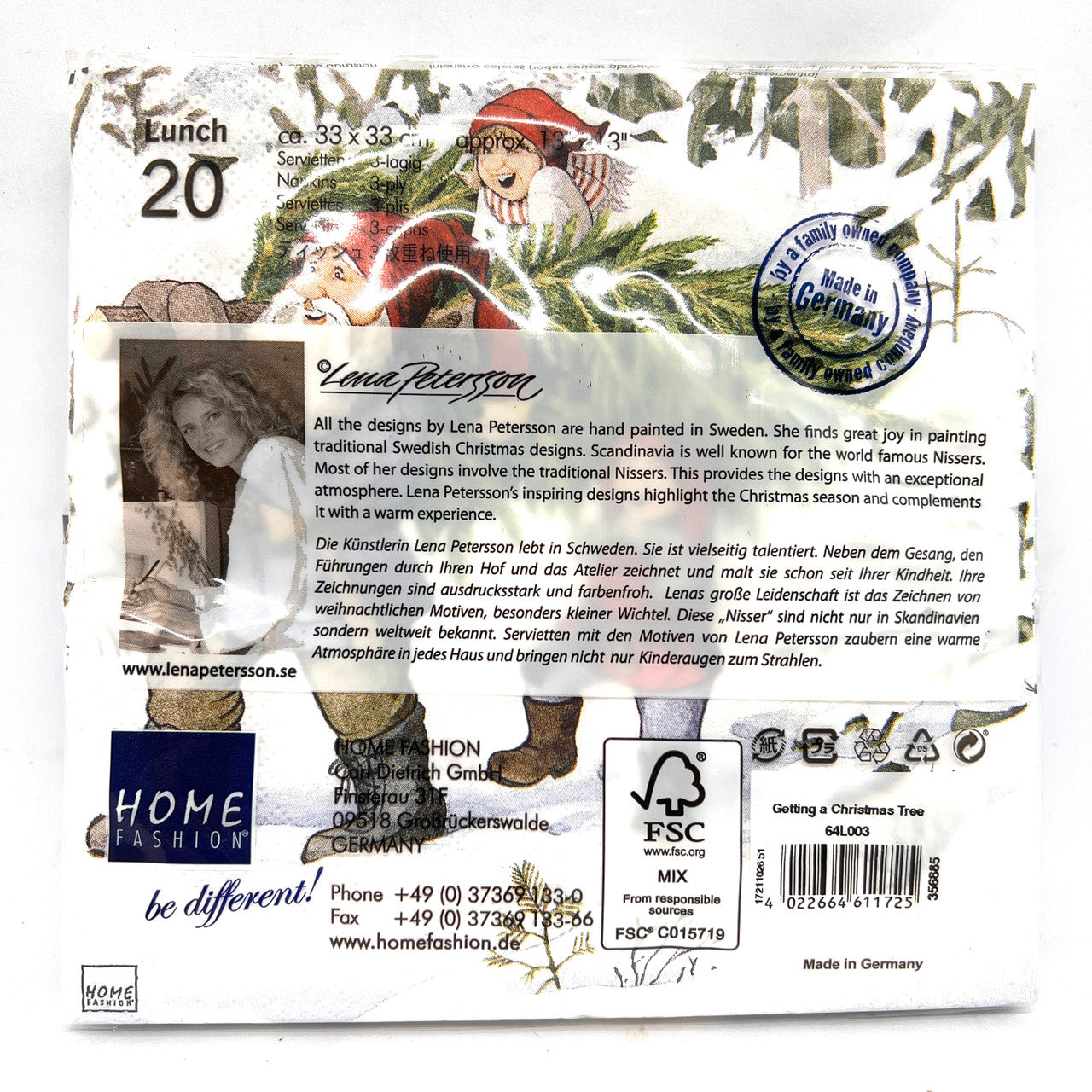 Tomtar Christmas Tree Dinner Napkins