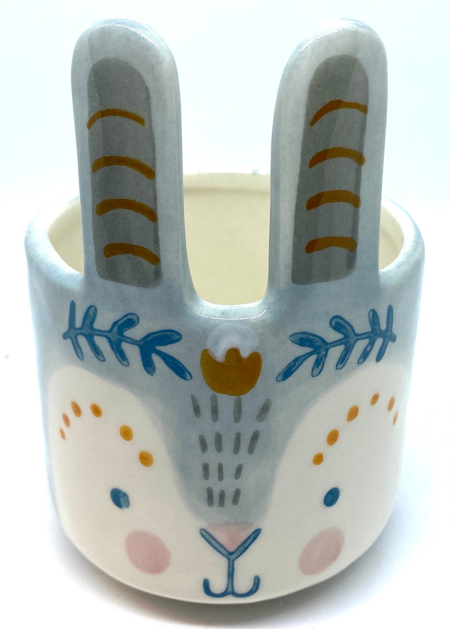 Mini Bunny Planter (Blue)