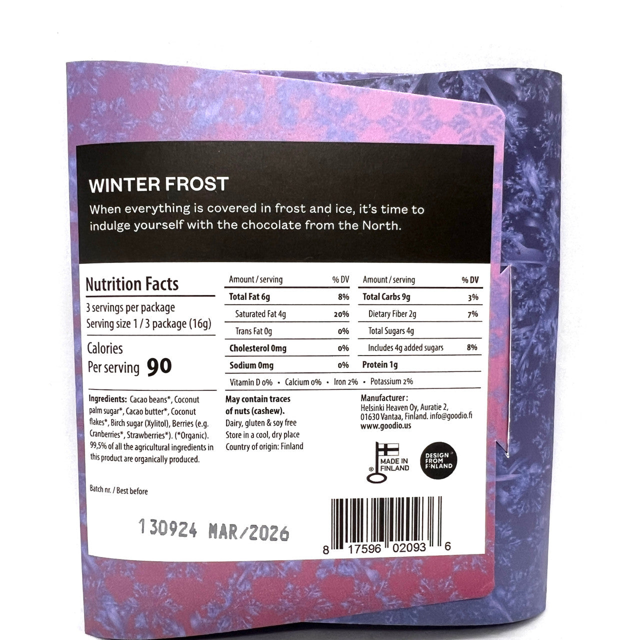 Goodio Chocolate "Winter Frost"