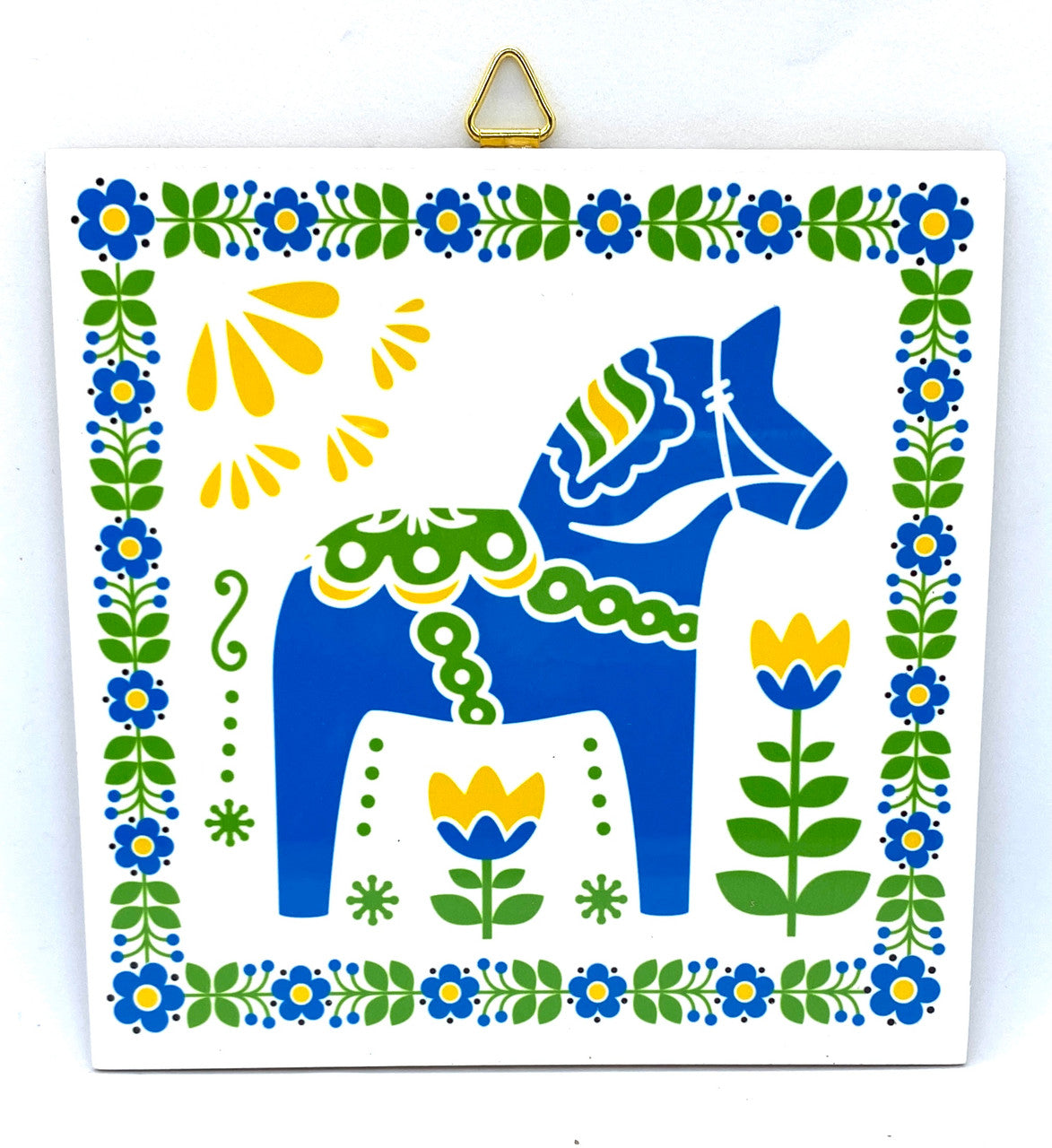 Swedish Dala Horse Tile Trivet