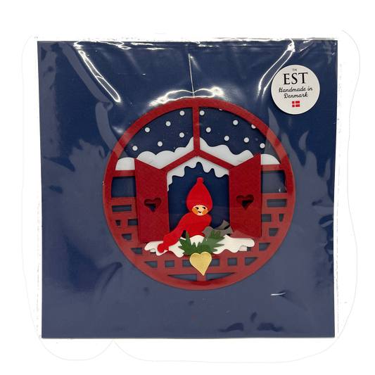 Nisse in Window Ornament