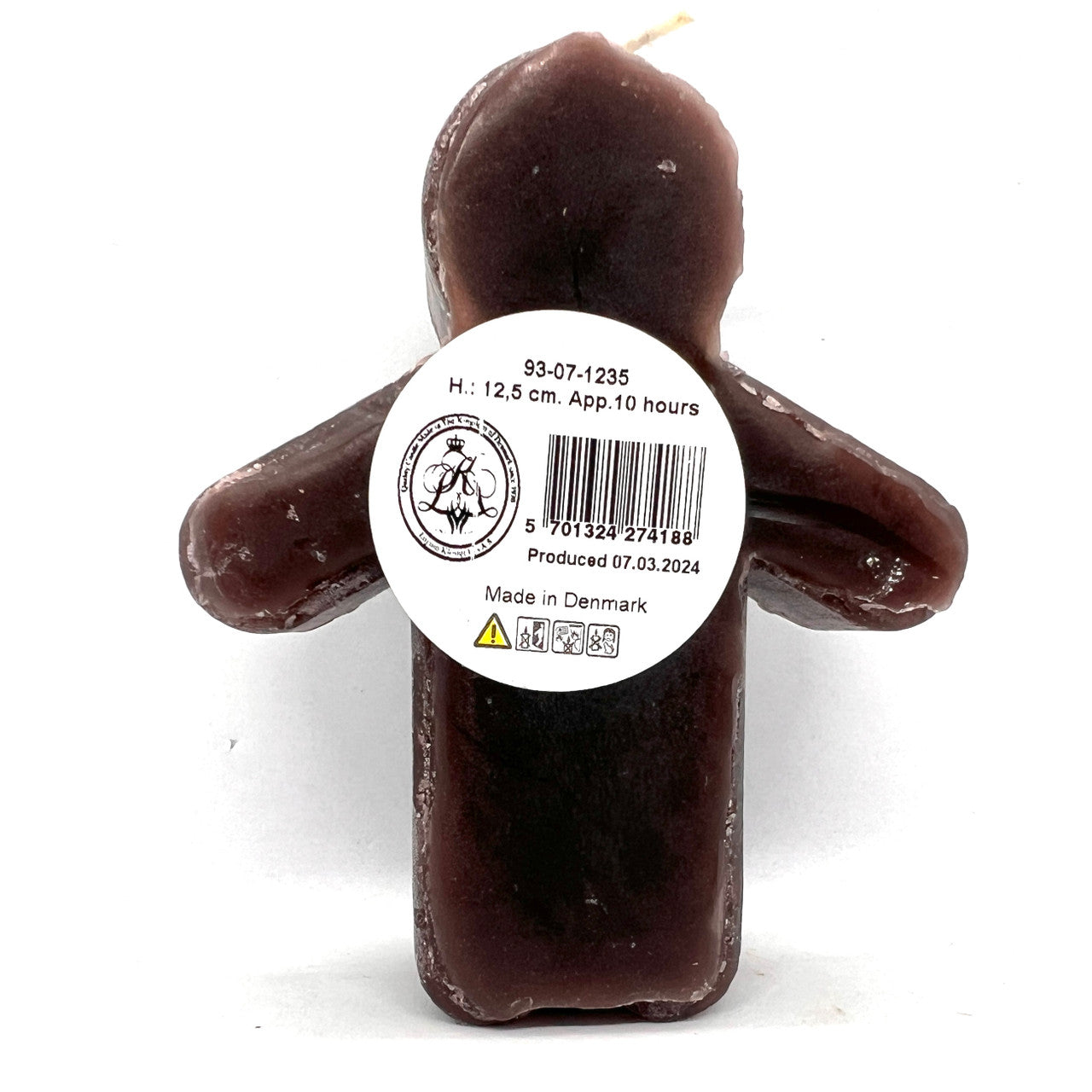 Danish Gingerbread Man Candle