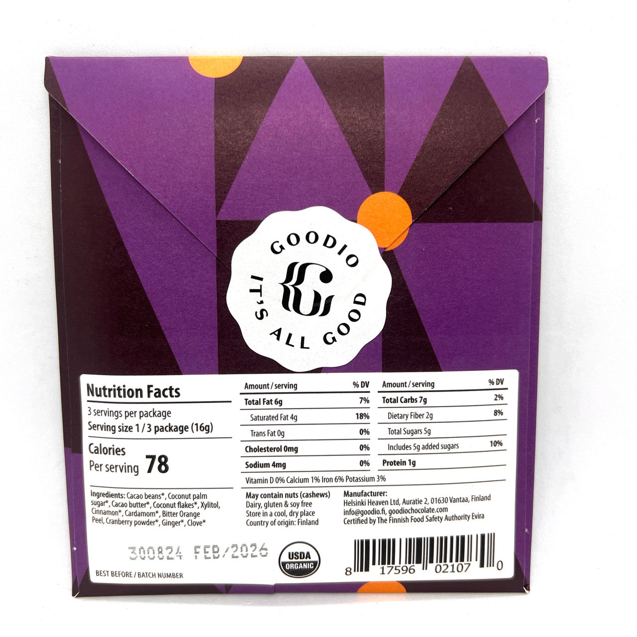 Goodio Chocolate " Winter Glow"