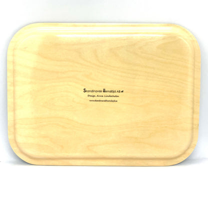 God Jul Christmas Birch Serving Tray
