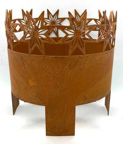 Metal Outdoor Candle Holder -Stars