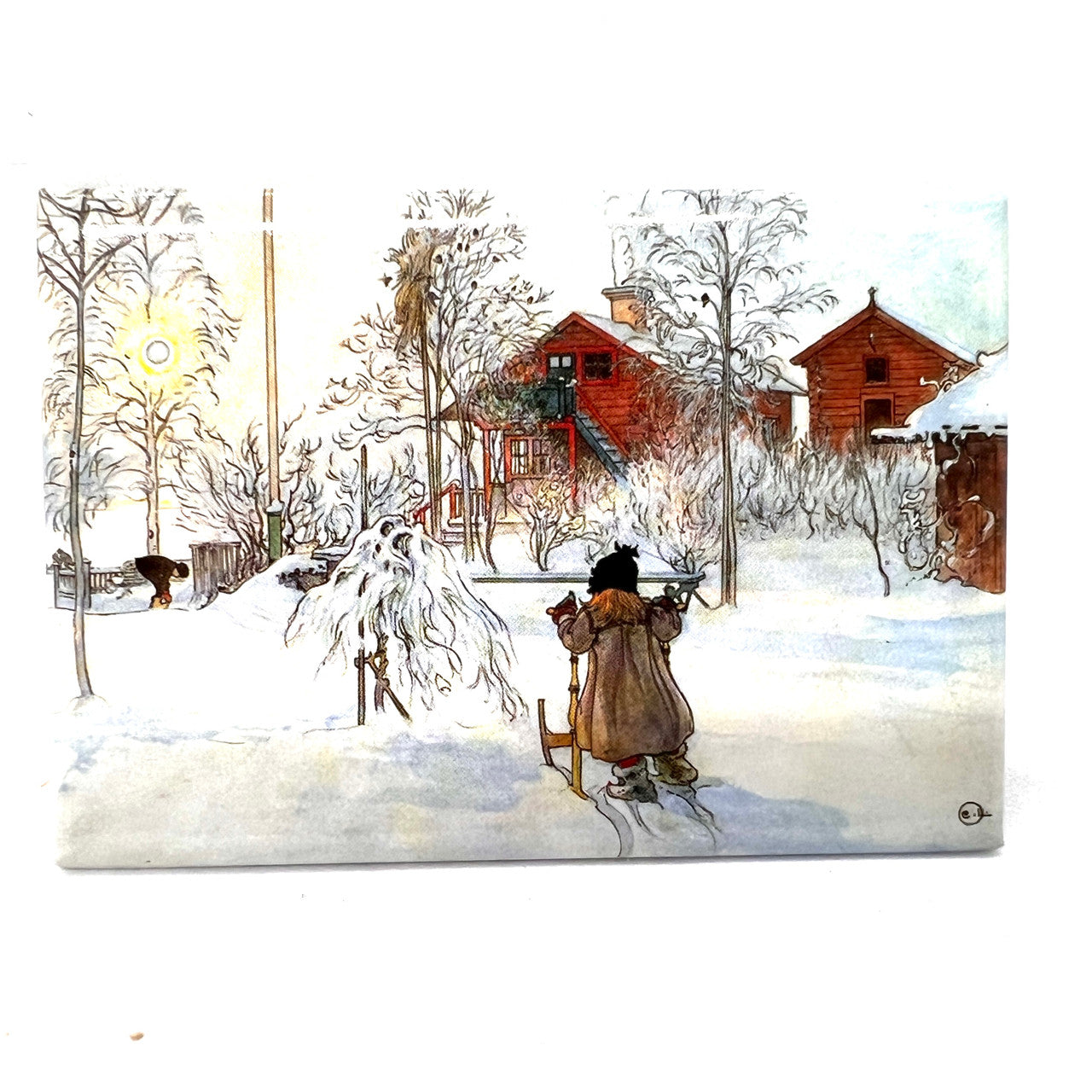 Carl Larsson Winter Magnet