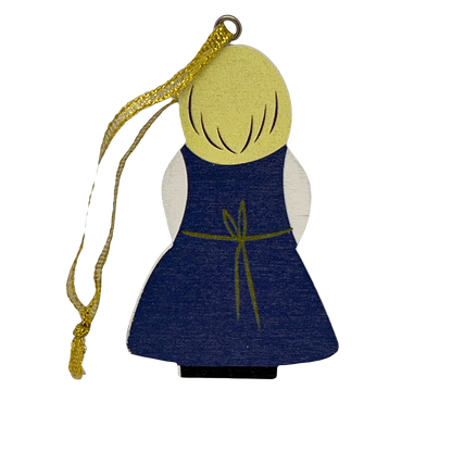 Swedish Girl Wood Ornament