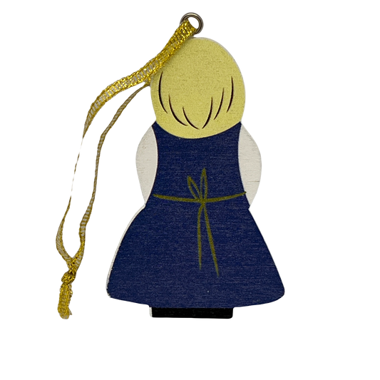 Swedish Girl Wood Ornament