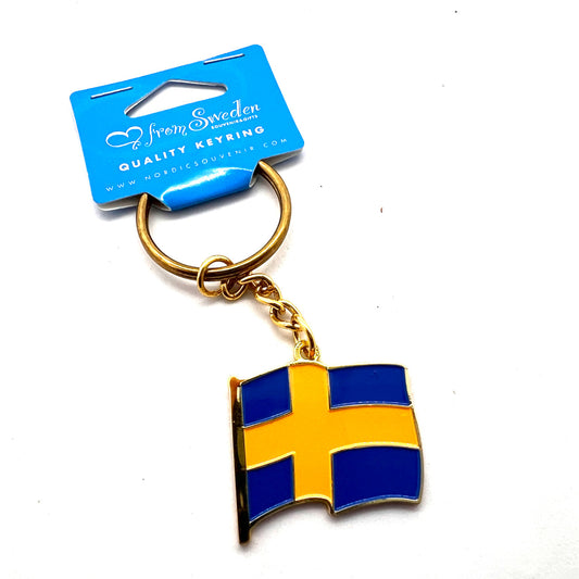 Swedish Flag Keychain