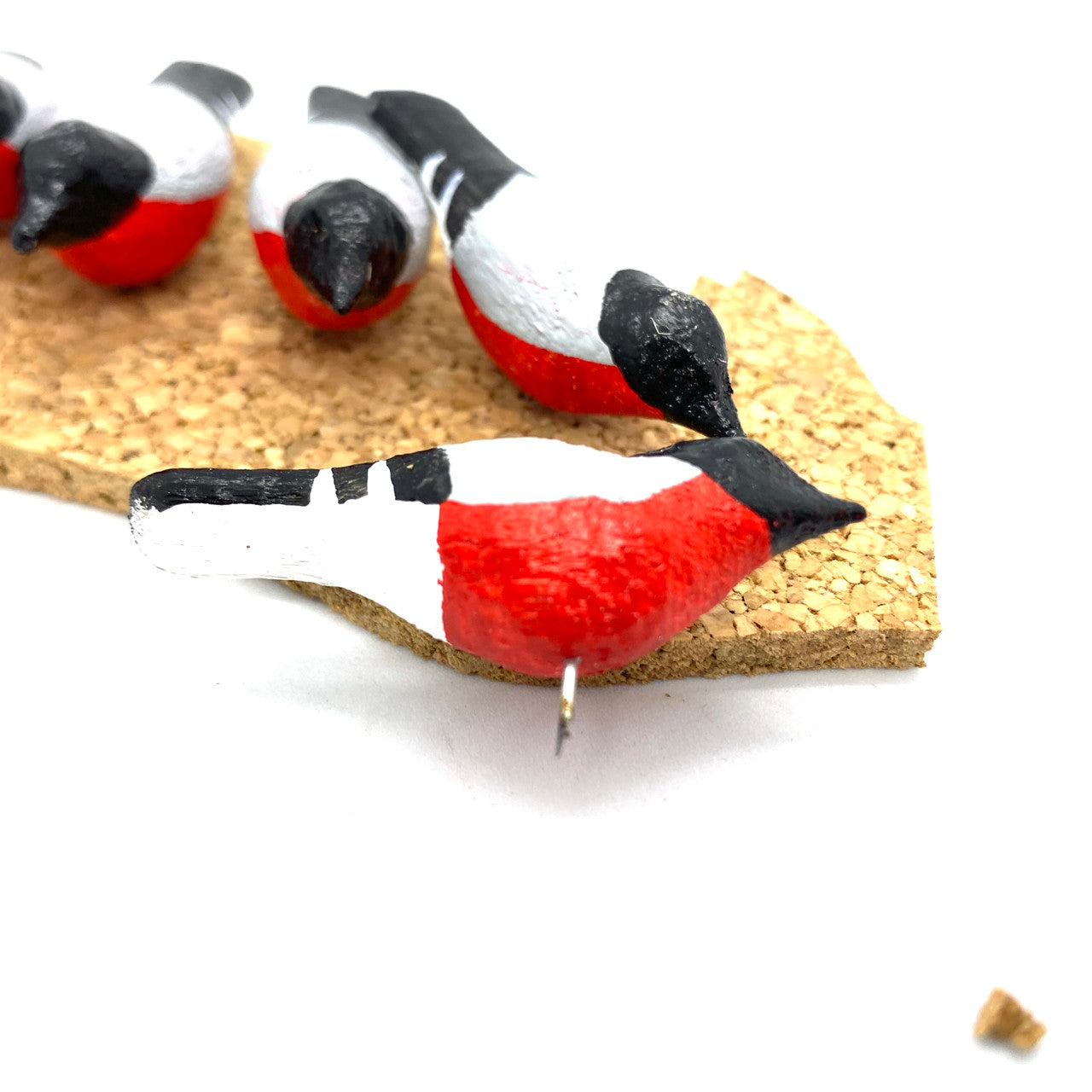 Bullfinch Bird Pins