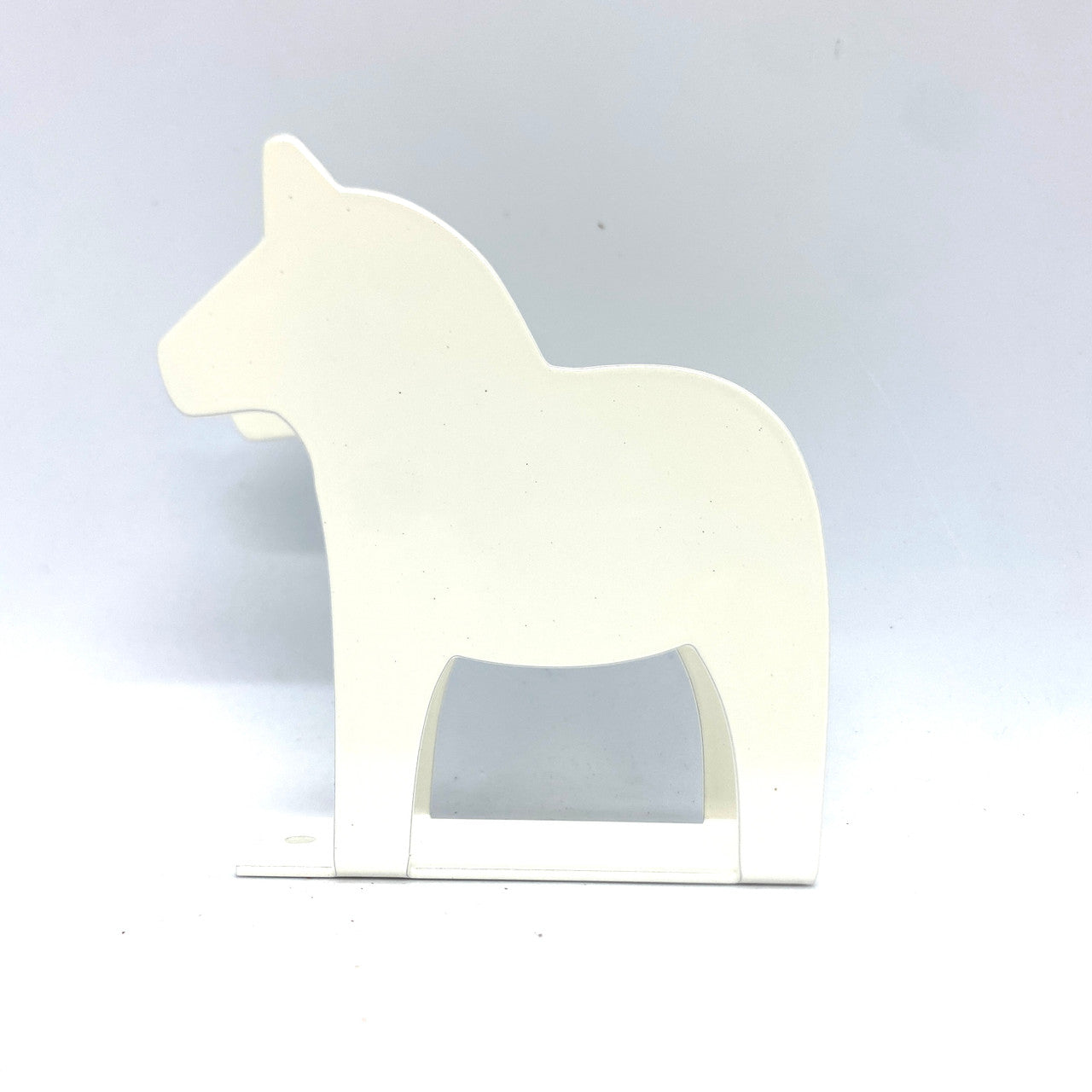 White Dala Horse Napkin Holder
