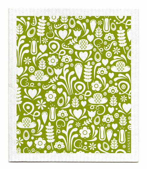 Green Garden Swedish Dishcloth