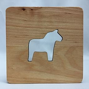 Dala Horse Wood Coaster
