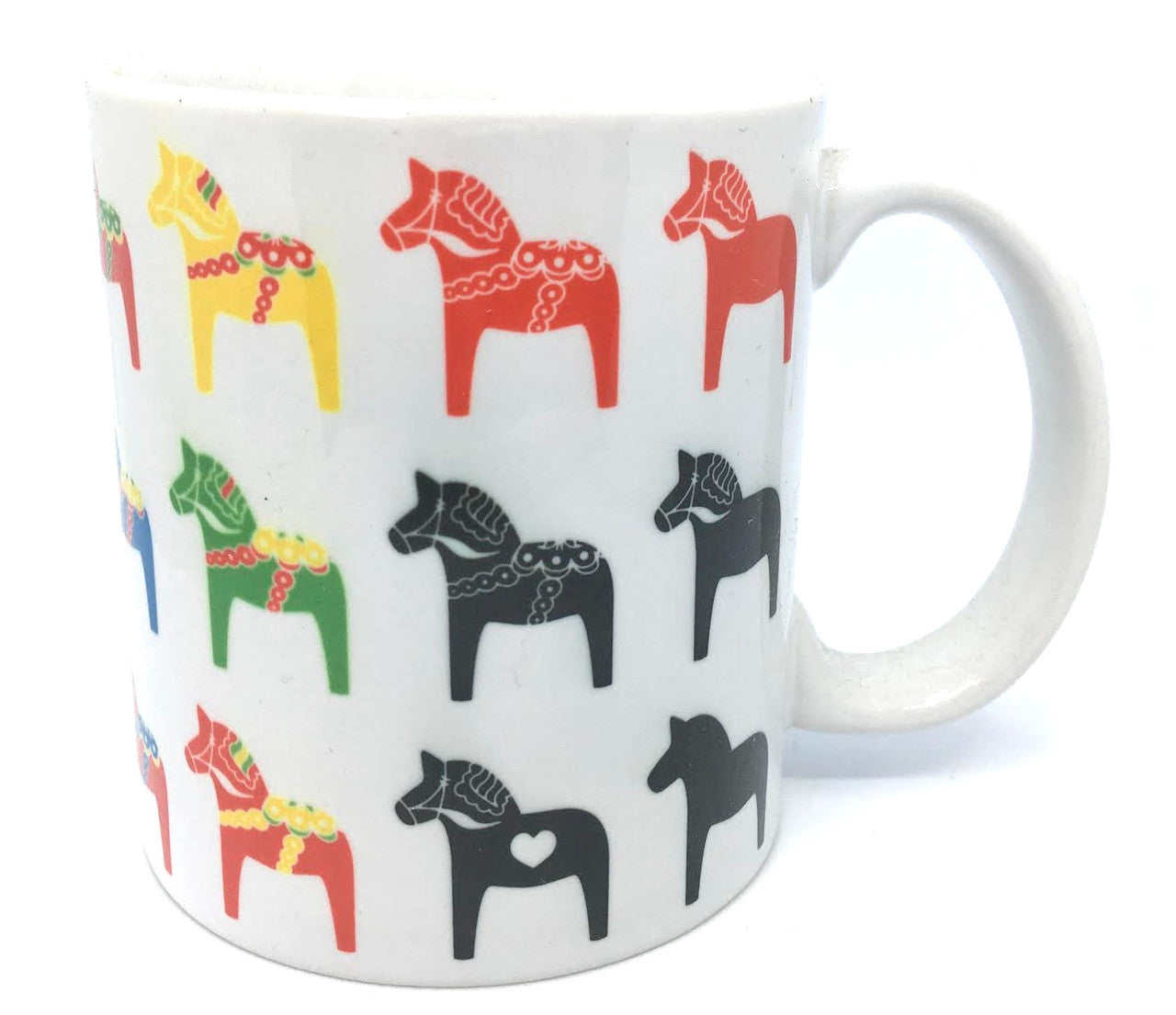 Multicolored Dala Horse Mug