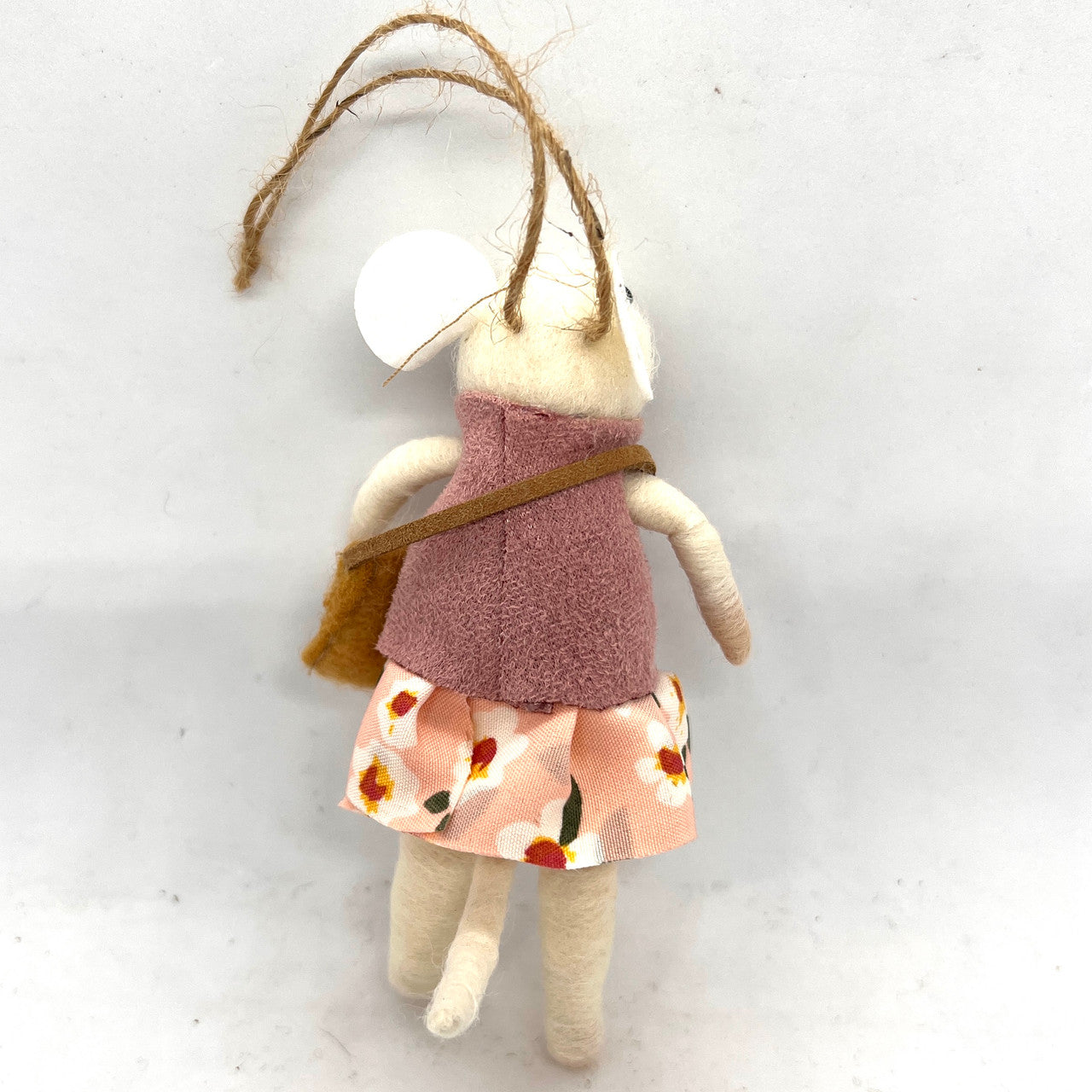 Pink Spring Mouse Ornament