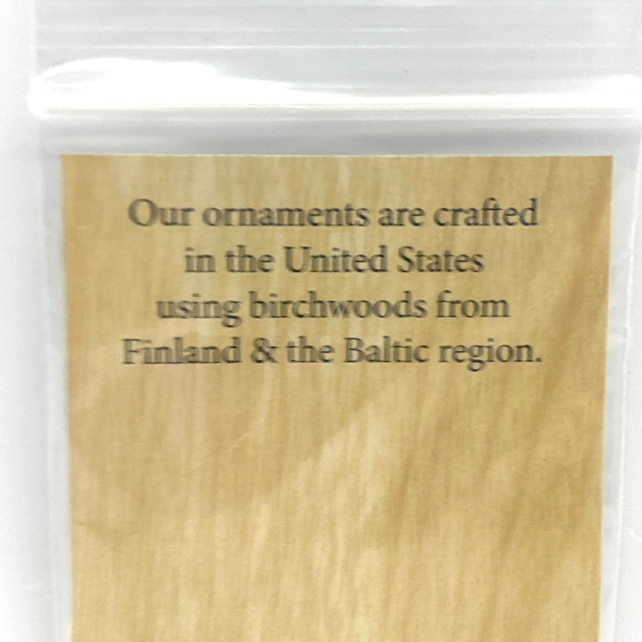 Christmas Star Birch Ornament