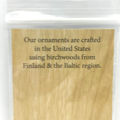 Christmas Star Birch Ornament