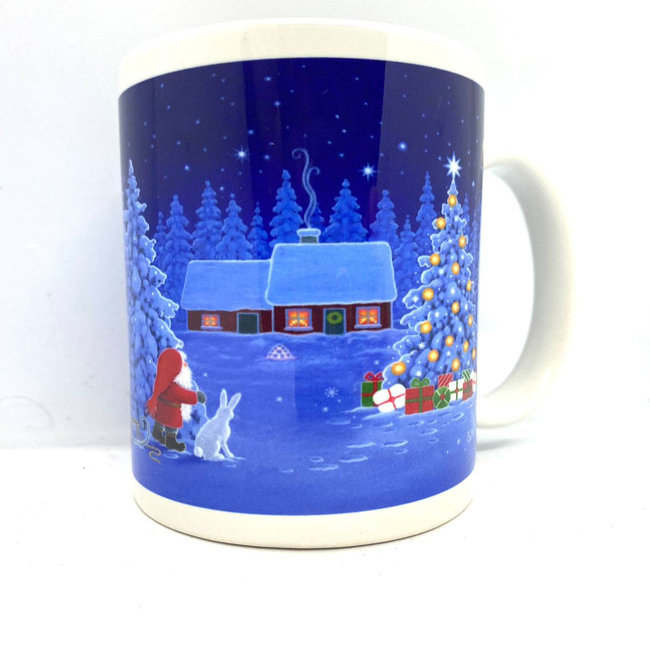 Santa & Rabbit Christmas Tree Coffee Mug