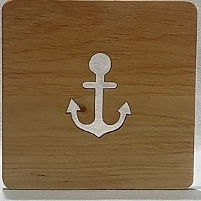 Anchor Wood Coaster
