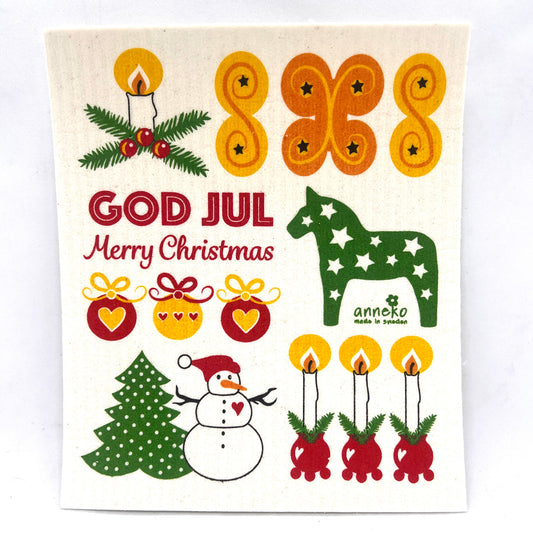 Swedish Xmas Swedish Dishcloth
