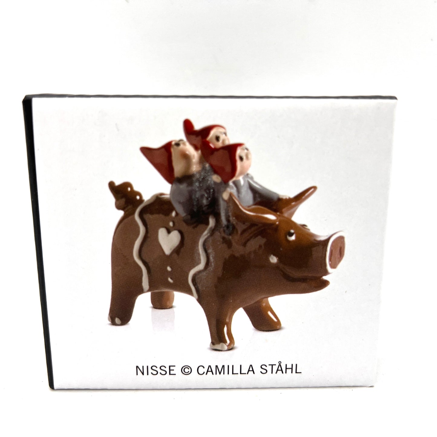 Tomten Christmas Pig Statue