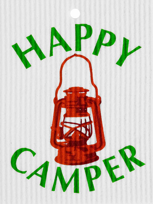 Happy Camper Swedish Dishcloth