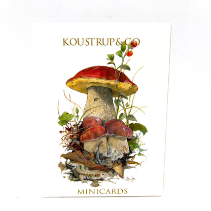 Mushrooms Little Danish Art Notecards