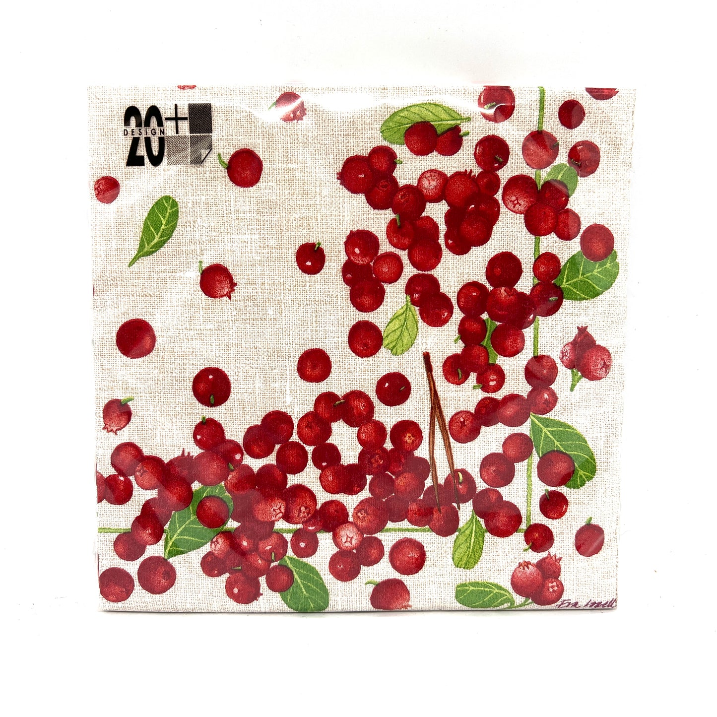 Lingonberry Dinner Napkins (beige)