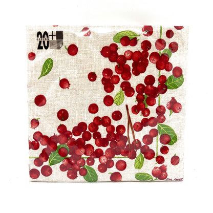Lingonberry Dinner Napkins (beige)