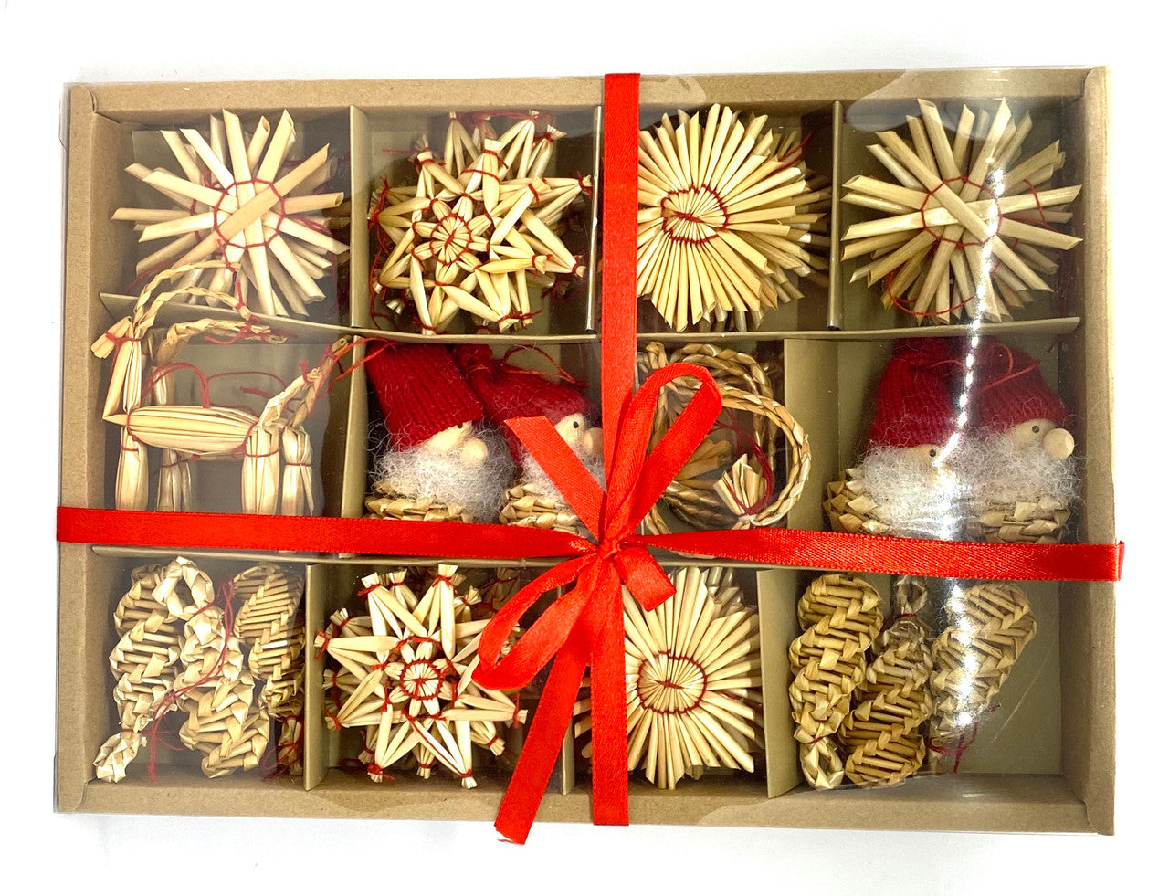 45 Piece Swedish Straw Ornaments