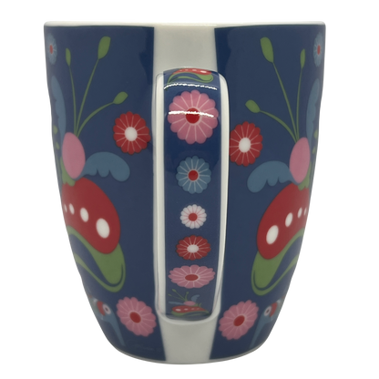 2 Colored Dala Horse Bistro Coffee Mug