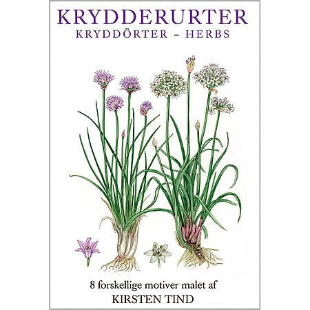 Krydderurter Danish Art Notecards