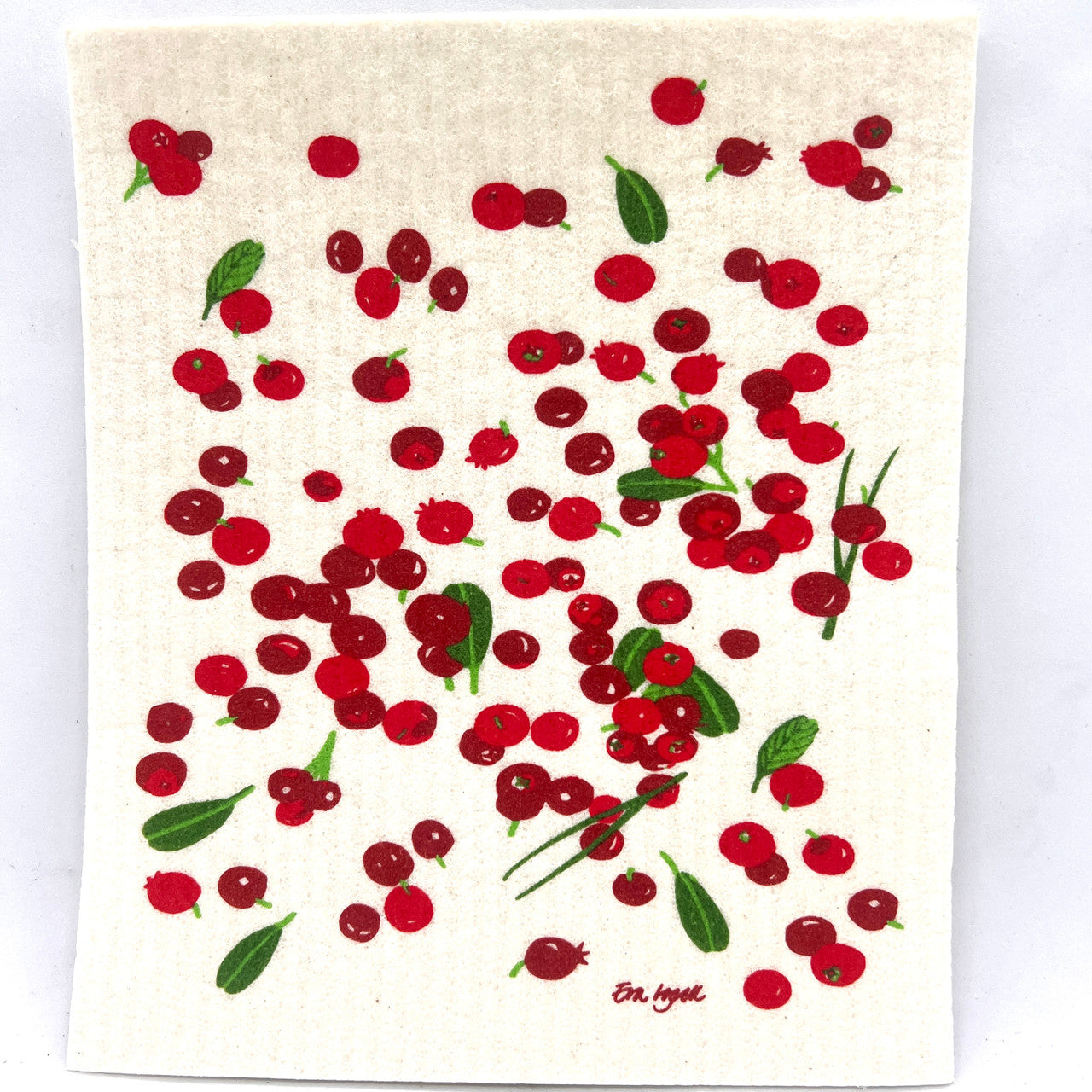 Loose Lingonberry Swedish Dishcloth