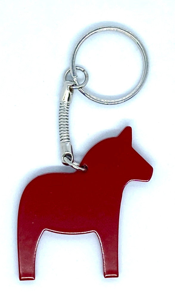 Red Dala Horse Key Ring