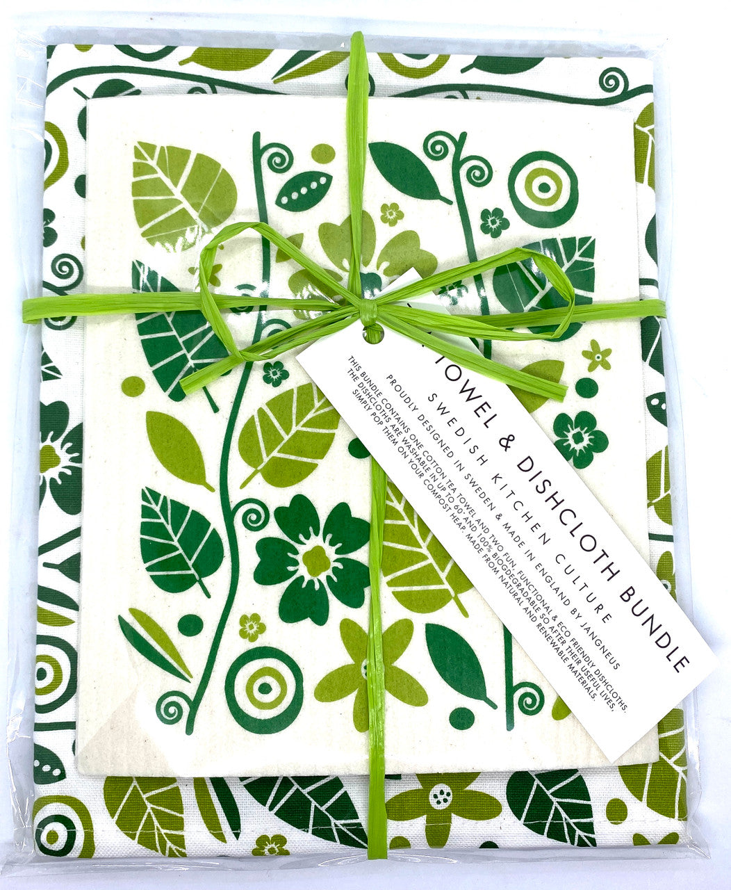 Green Oak Swedish Dishcloth Bundle