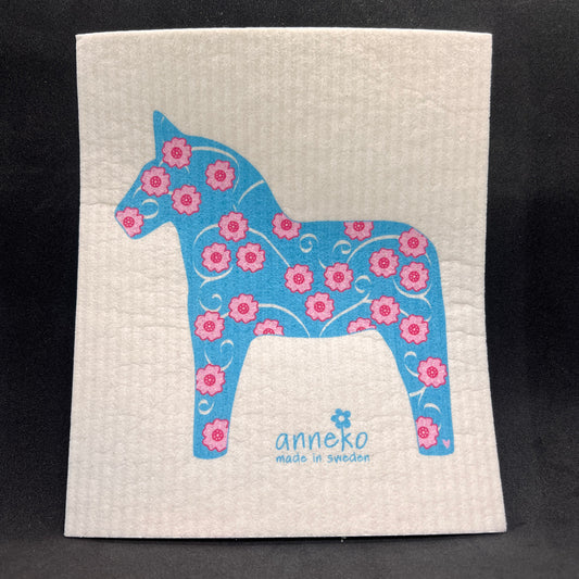 Flower Dala Swedish Dishcloth